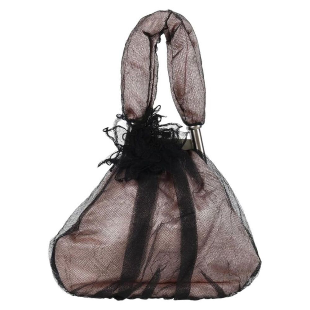 Chanel Drawstring Bucket Chevron Patchwork Canvas Pink Nylon Bag